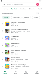 Google Play, az Android-os telefonok alkalmazásboltja