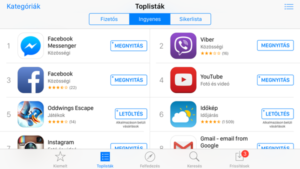 AppStore, az iPhone-ok alkalmazásboltja